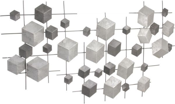 Декор настенный Foursquare 53,5x94,5 см серый 