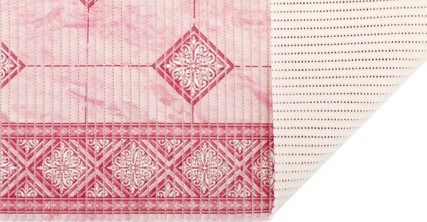 Килимок для ванної кімнати Oncu grup Декомарін ПВХ ASSORTI 65х100 (1000003013) рожевий