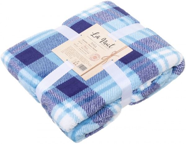 Плед Marlyn Square 160x200 см синий La Nuit 