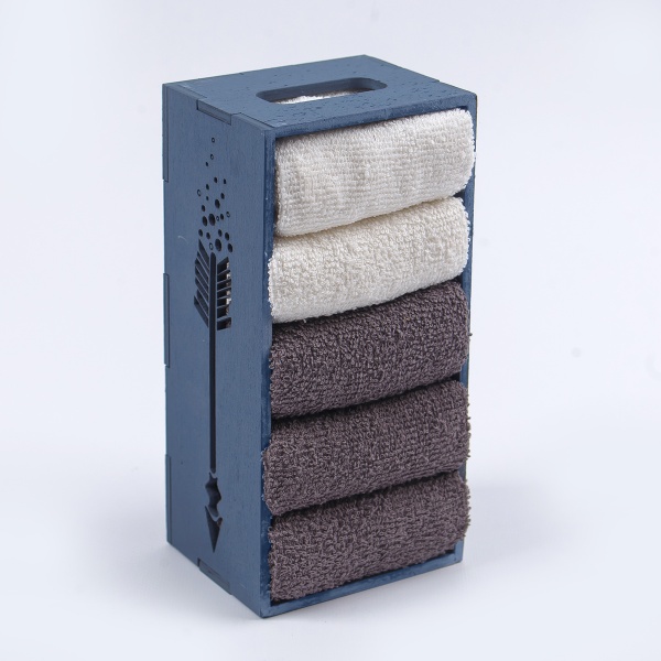 Набор полотенец кухонных Arrow (5 шт./уп.) 30x30 см серый Білтекс 