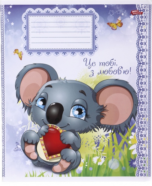 Зошит шкільний 12 аркушів у лінійку дизайн в асортименті Мрії збуваються