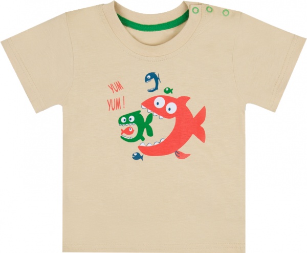 Футболка для хлопчиків для хлопчиків GABBI FT-21-4-2/1 р.86 бежевий 12609 