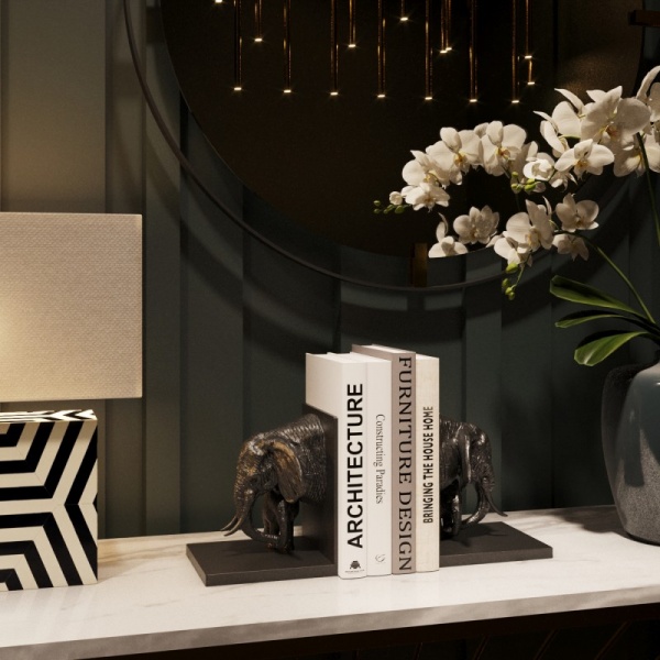 Статуетка Книготримач Elephant Family 19х33х21 см (54094) KARE Design