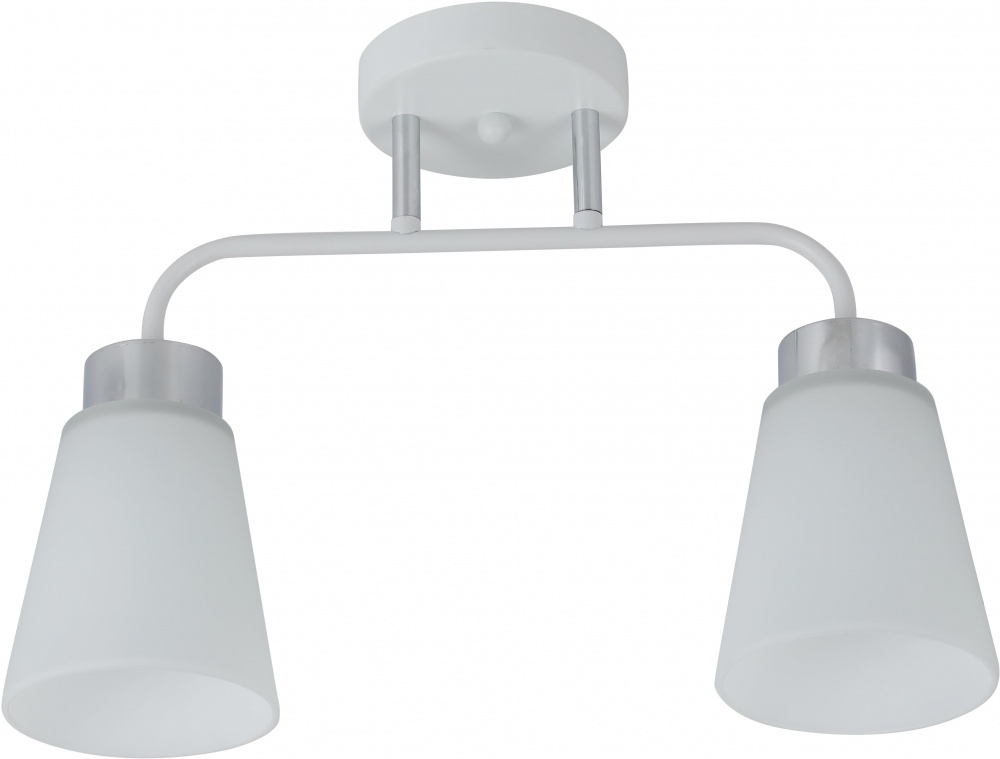 Люстра потолочная Sensio Jupiter 2x40 Вт E27 белый ALG-07539/2