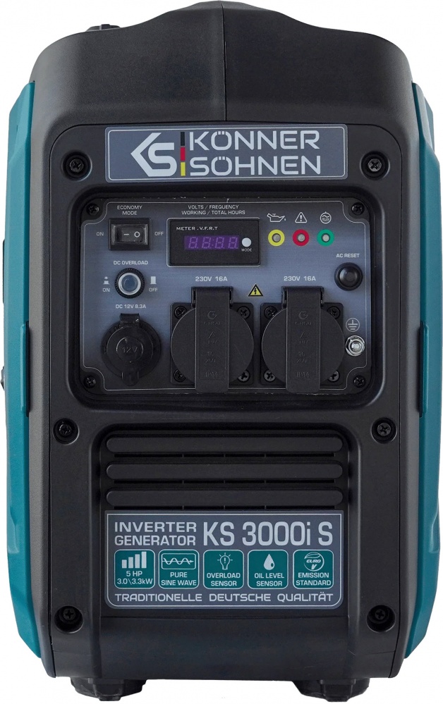 Генератор інверторний Konner&Sohnen 3 кВт / 3,3 кВт 230 В KS 3000i S