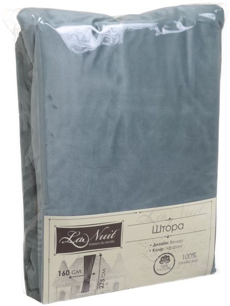 Штора Велюр тиффани 160х275 см La Nuit