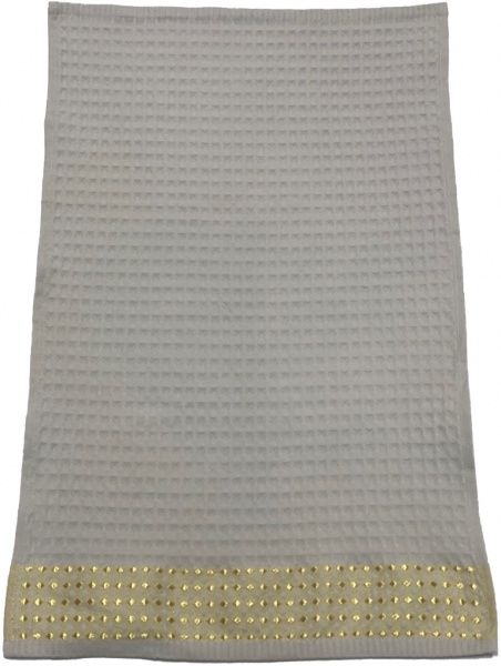 Рушник вафельний Бірюзовий з бордюром 40x60 см бірюзовий 