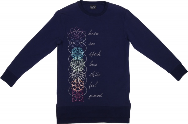 Свитшот EA7 6YTM23-TJ24Z-1554 р. S темно-синий