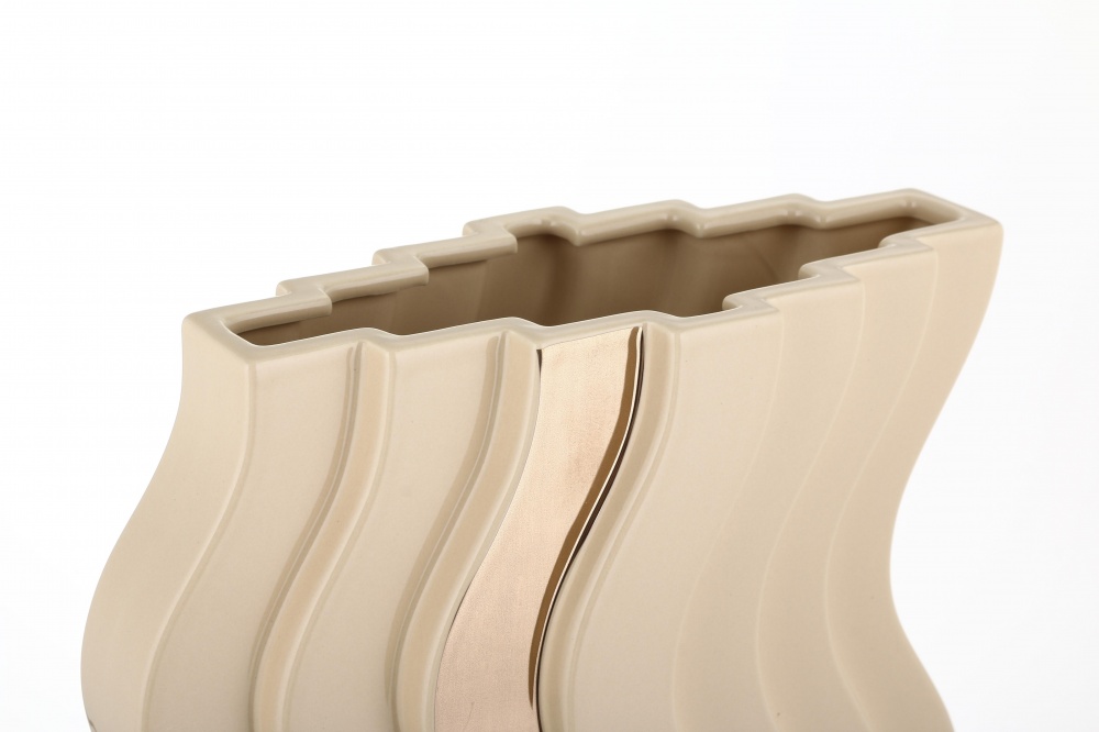 Ваза Inari Nordic 23,5 см бежевая K17061