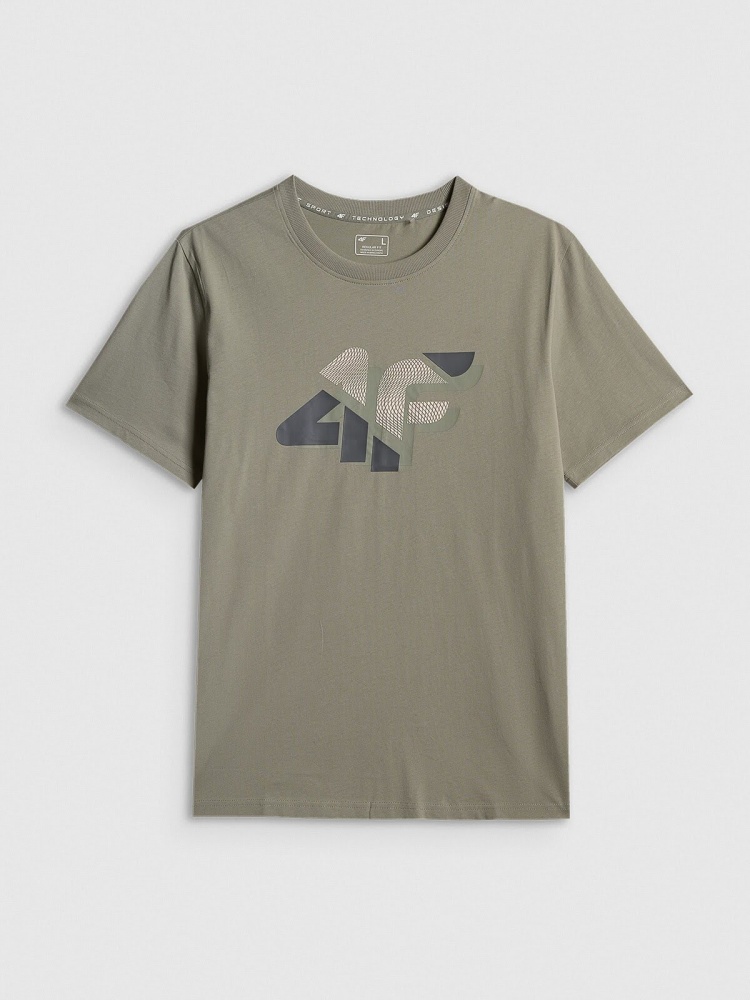 Футболка 4F TSHIRT M2667 4FWSS26TTSHM2667-43S р.L хакі