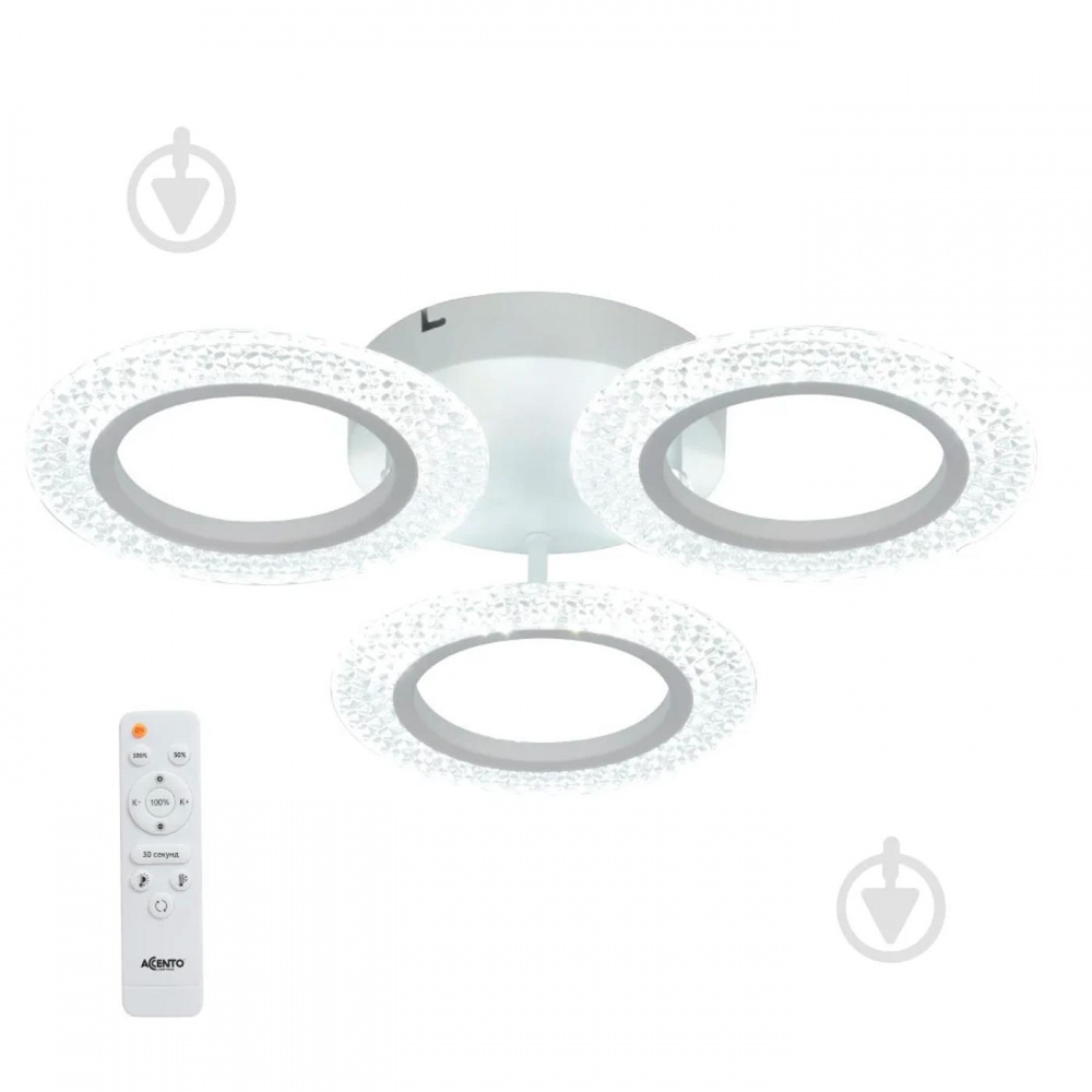 Люстра стельова Accento lighting ELLY AC 3R 32 Вт білий