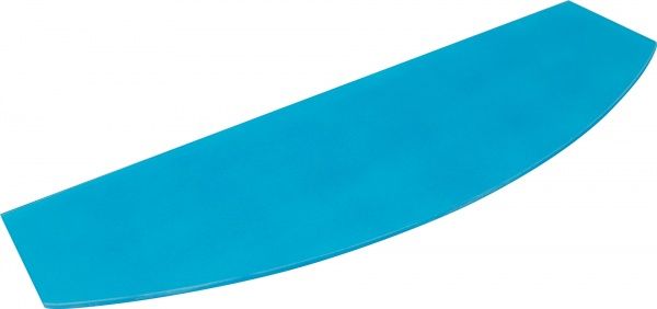 Полка стеклянная арка 750x250 мм бирюзовый 