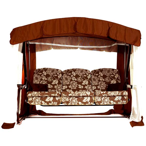 Качели с навесом OLSA Турин Премиум коричневый 