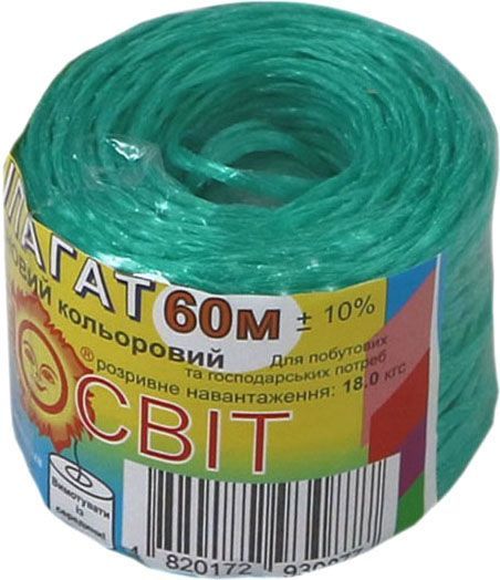 Шпагат пінополіетиленовий 1,4 мм 60 м в асортименті