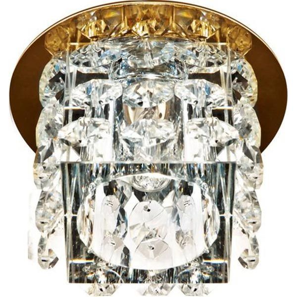 Світильник точковий Feron JD58 G9 золотопрозорий 