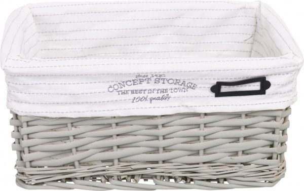 Кошик плетений Tony Bridge Basket з текстилем 30х20х14 см HQN20-4AB-5 