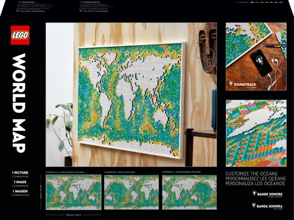 Конструктор LEGO Art Мапа світу 31203