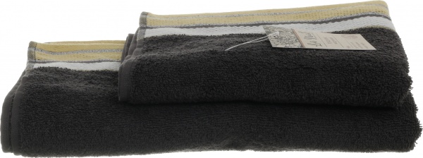 Рушник махровий Aya 70x140 см графіт La Nuit 