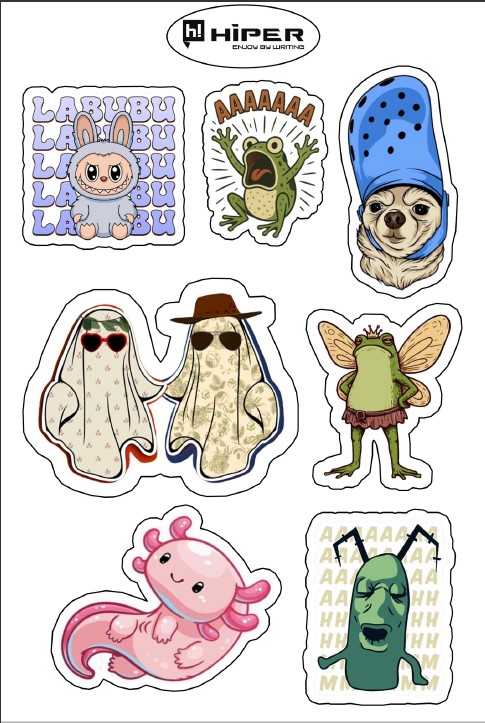 Набор Hiper наліпок декоративних 3D 10*15см, серія