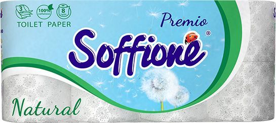 Soffione Natural Family Pack трехслойная 8 шт.