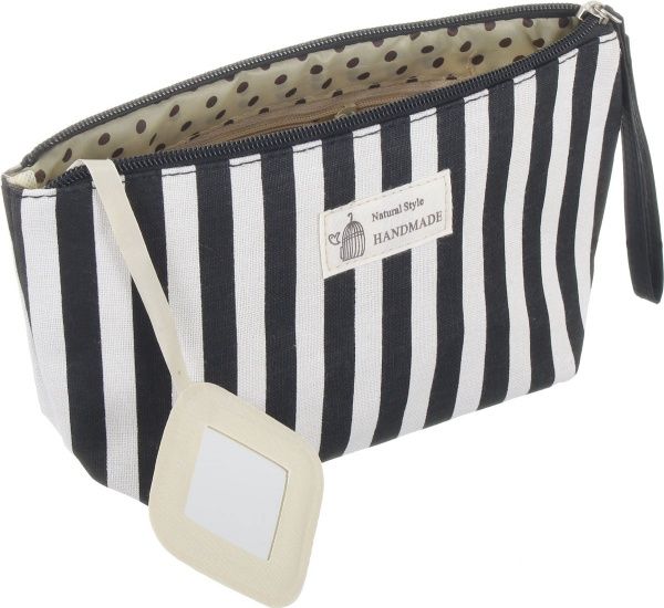 Косметичка Смужка B5108 чорний 