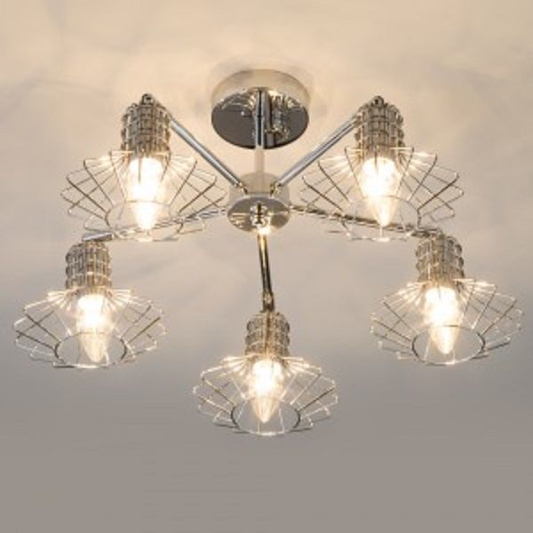 Люстра потолочная Strotskis Tranello 5x60 Вт E14 хром 70108/5