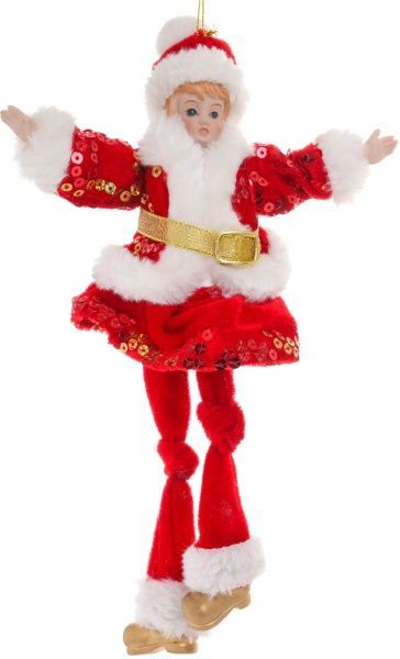 Підвіска Дівчинка в червоній шубі 29,5 см 12108-12RR  