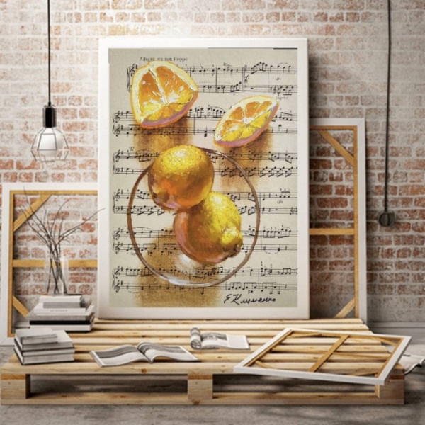 Репродукция Лимоны 35x50 см Арт Фемелі 