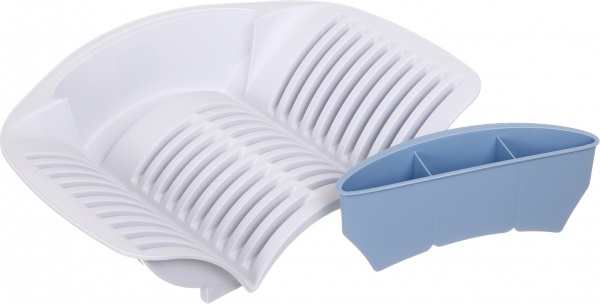 Сушарка для посуду сіра з блакитним 920450 51х35,5 см Eurogold