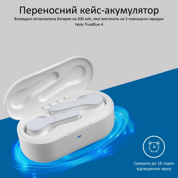 Наушники Promate trueblue-4.white white 