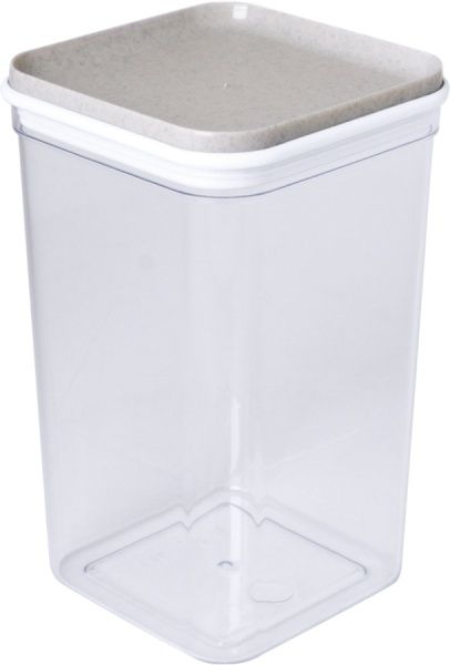 Емкость для сыпучих ФИКС с кремовой крышкой 1,3 л Flamberg