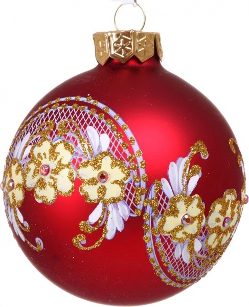 Куля новорічна Декор-престиж d 80 мм в асортименті