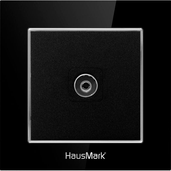 Накладка на механізм розетки HausMark Alta чорний SNG-SCP.SQ20MG1TV-BK