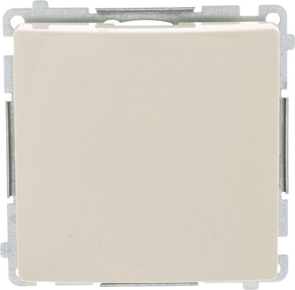 Вимикач одноклавішний Simon Basic без підсвітки 10 А 250В кремовий BMW1.01/12