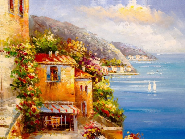 Репродукція Греція. Море 60x80 см Арт Фемелі 