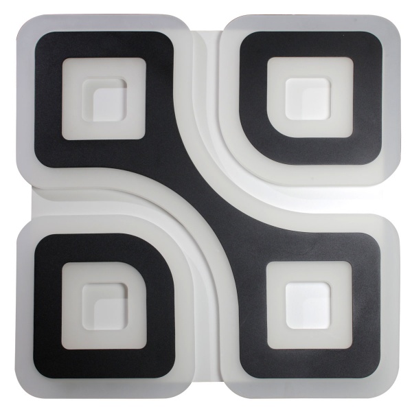 Світильник світлодіодний Светкомплект ACRYLIC 08S RGB RC 110 Вт білий із чорним 2800-4500-6000 К 