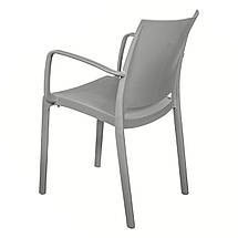 Стул пластиковый Bica Olga 81x56x56 см серо-бежевый