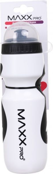 Фляга MaxxPro велосипедна FBC103-Bk 600 білий із чорним