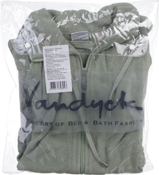 Халат махровий Vandyck жіночий Vogue р. XL оливковий 