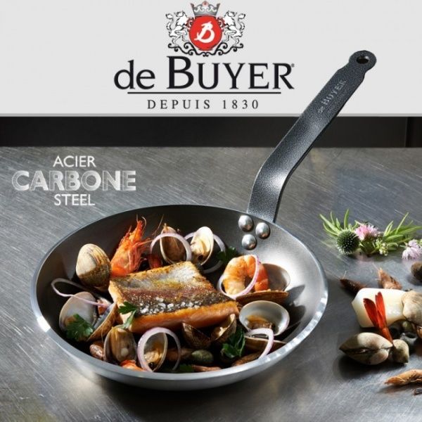 Сковорода-гриль 26 см Carbone Plus 21410316 de Buyer