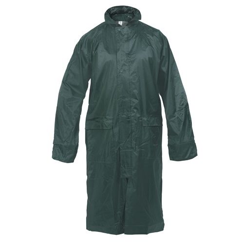 Плащ-дощовик ПВХ+НЕЙЛОН ЗЕЛЕНИЙ Р.XXL