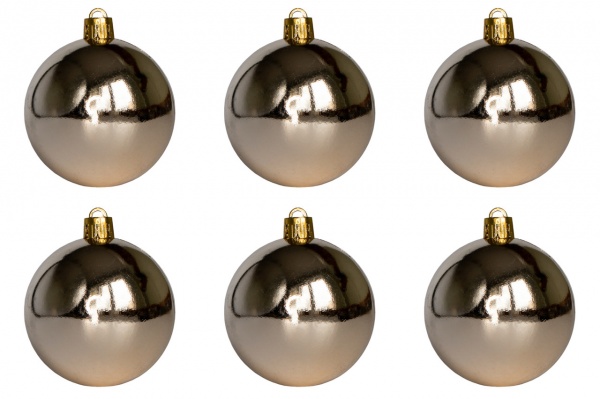 Набор елочных шаров Девилон 251543 d60 мм 6 шт./уп. 