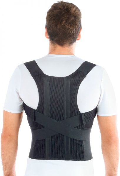 Корсет для корекції постави Торос-Груп р. 100-110 см Тип 656-А Люкс чорний 