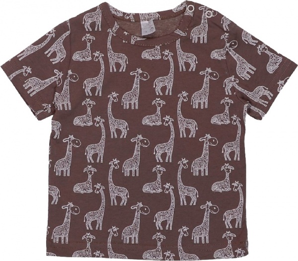 Футболка для хлопчика Татошка р.74 білий із коричневим 0601201кжр 