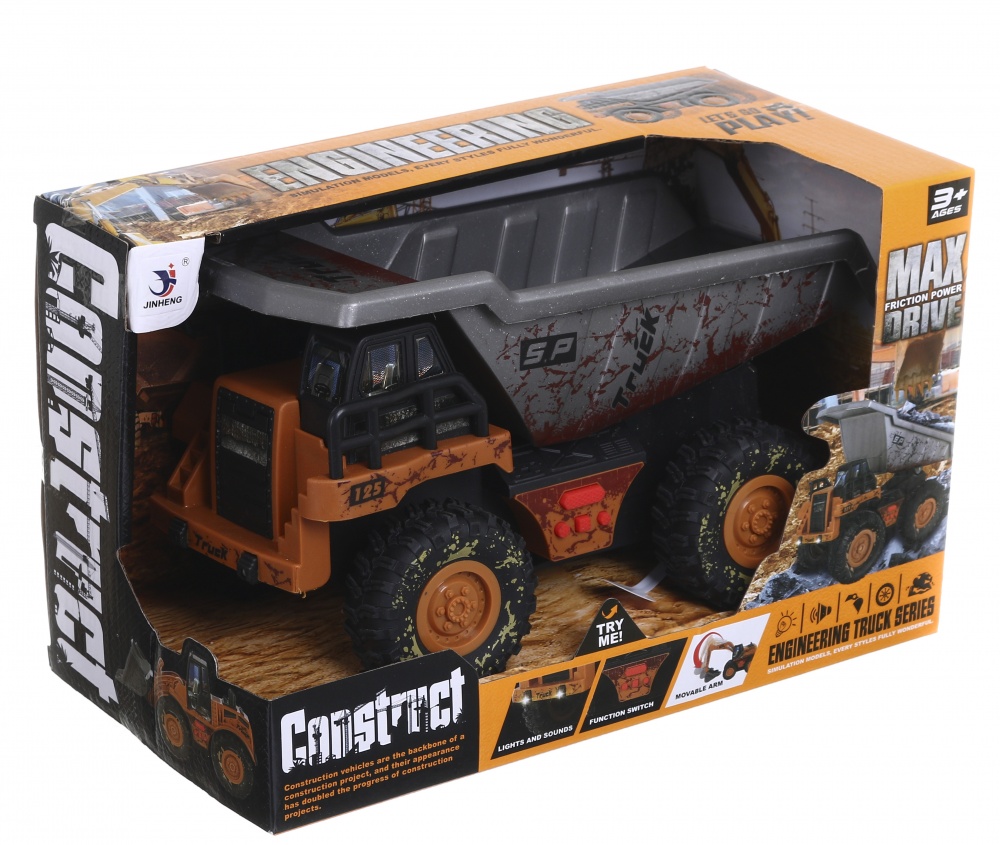 Автомобиль фрикционный JINHENG самосвал 29х15х18 см BOP1156740