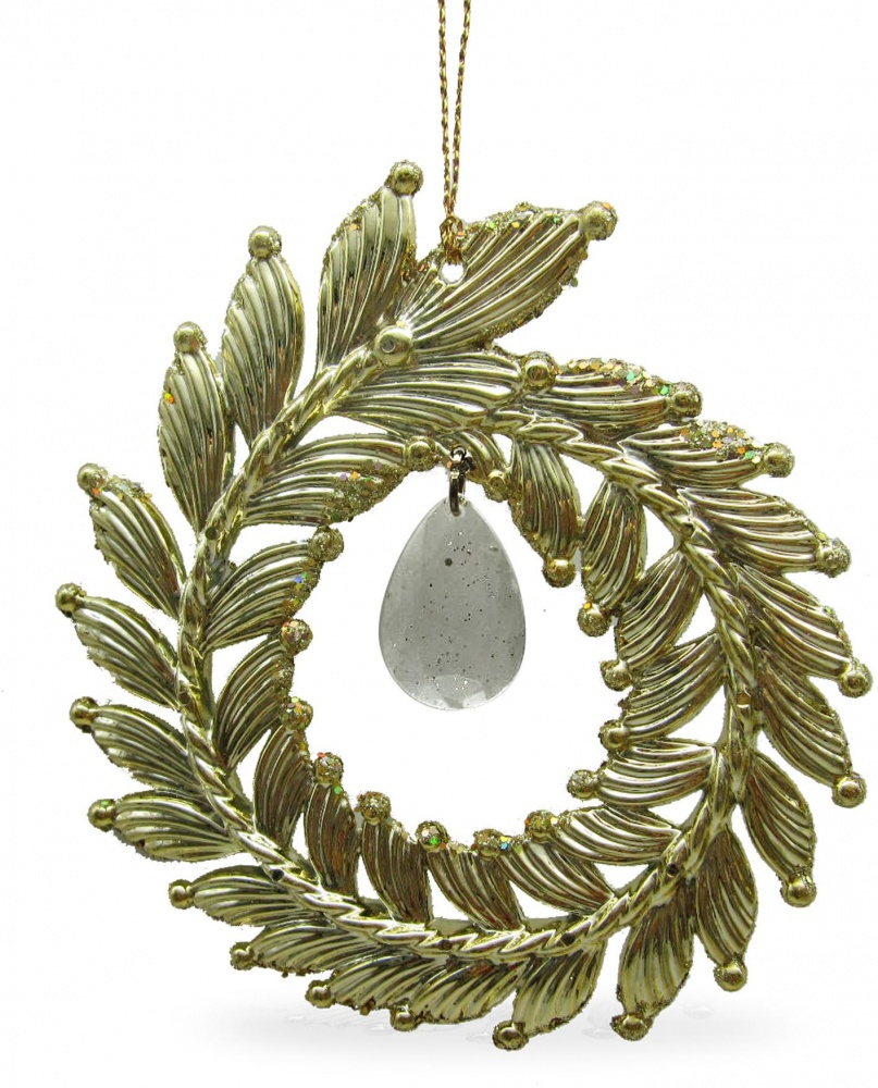 Сувенир-подвеска Global Treasure веночек 12 см P2301006-G1