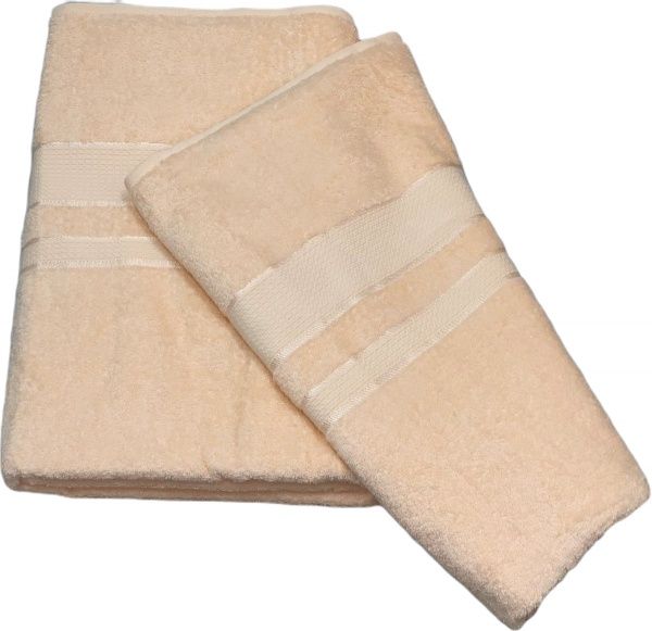 Простынь махровая 200x220 см кремовый ТЕКС 