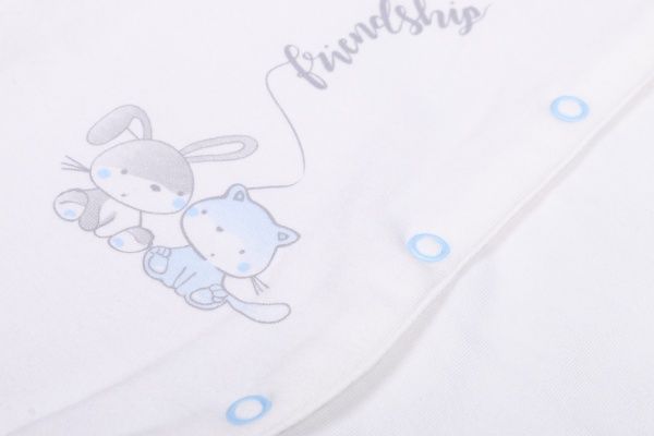 Человечек Baby Veres Friendship р.62 кремово-белый/голубой 