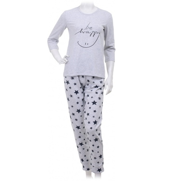 Костюм домашній жіночий Flis clothes Нічна зірочка 2 р. M чорний із сірим 