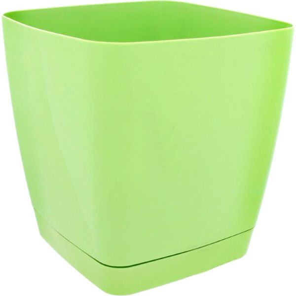 Вазон пластиковий Form Plastic Тоскана Квадро-17 квадратний 3,7л салатовий 
